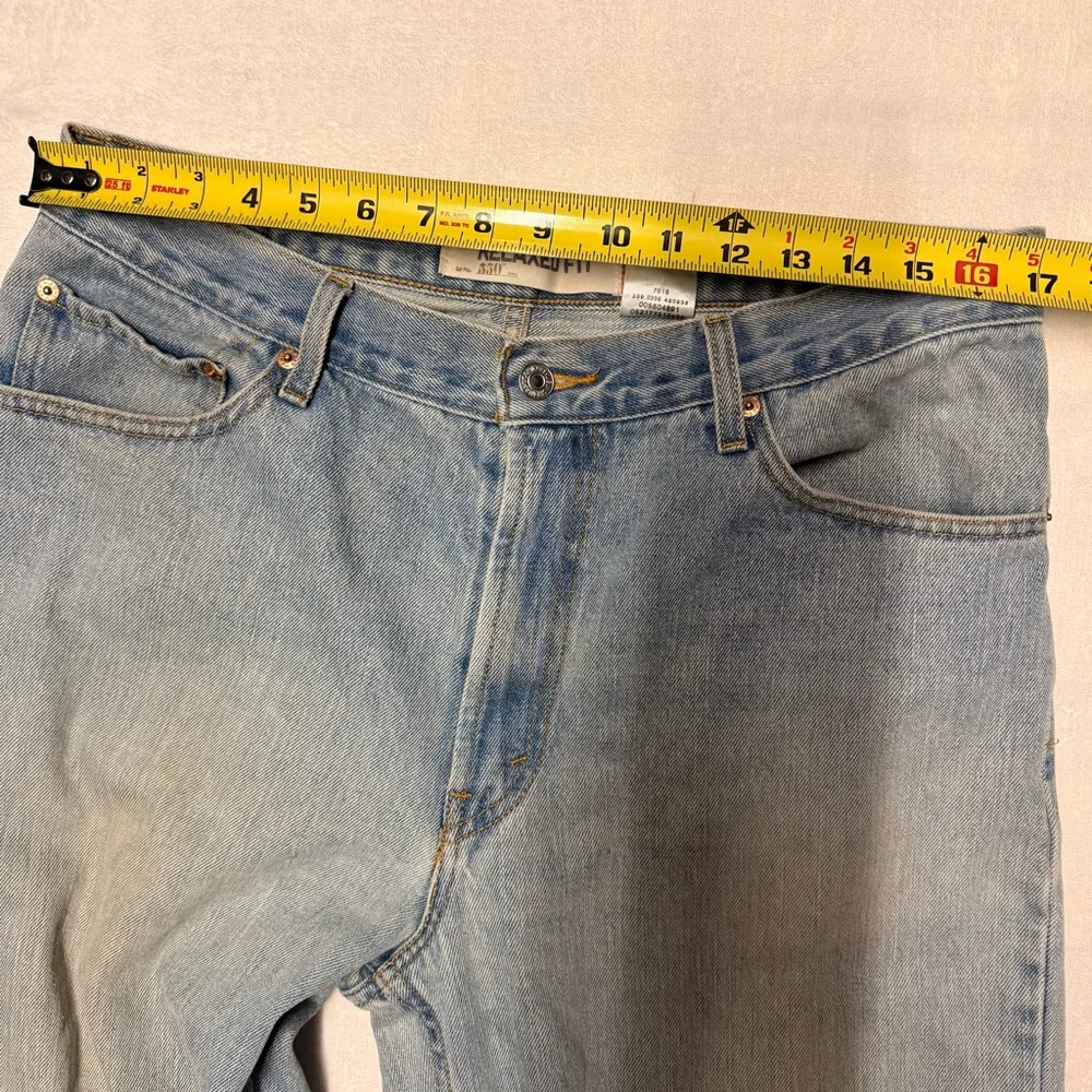 Men's Levi's Relaxed Fit Light Wash Jeans Waist 35x32